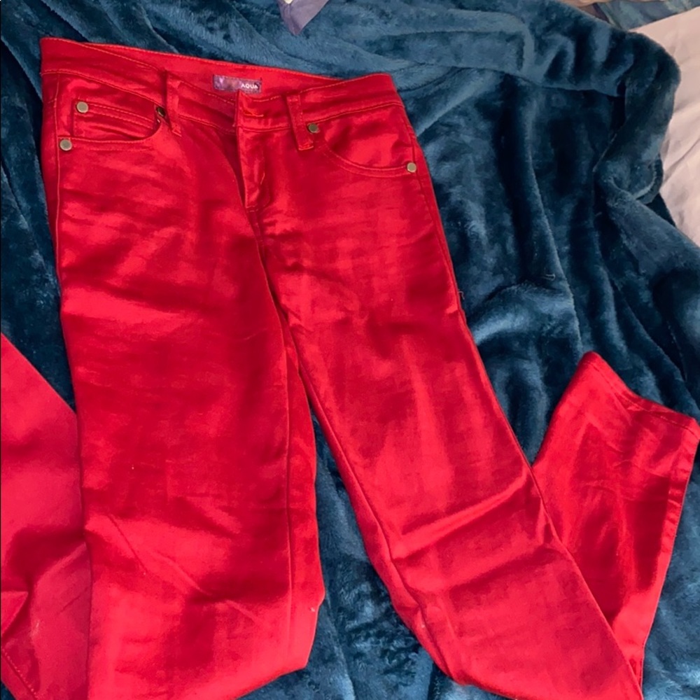 Red jeans
